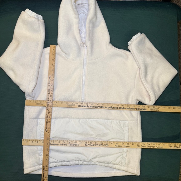 Fabletics‎ Lotta Sherpa Cream Half-Zip Jacket Pullover Sweatshirt Size Small - Picture 4 of 12